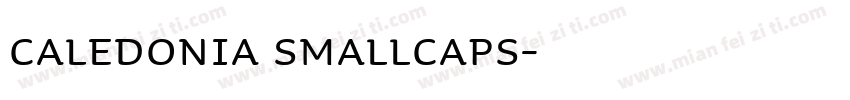 Caledonia SmallCaps字体转换